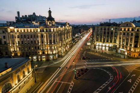 Фотообои ночной санкт-петербург